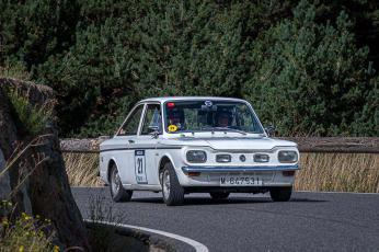 Antonio Arderiu–Lluís Góngora (Hillman Imp Coupé). Ral·li d’Andorra 2023 (Foto: Josep Maria Montaner)